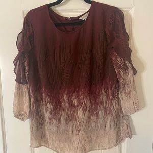 Maroon Blouse- Christopher & Banks